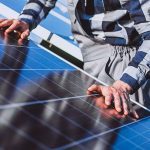 Poeira nos módulos.